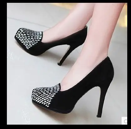 

Customized Small Size 30 31 32 33 43 2 3 Plus Size Women Pointed Toe Pumps Girls Rhinestone High Heel Shoes Lady Platforms Shoe