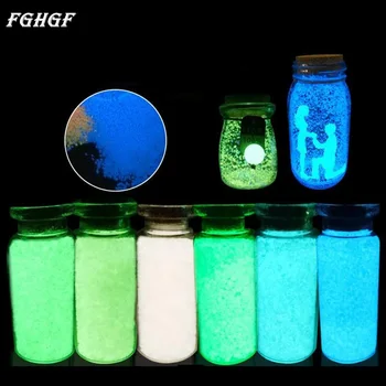 

FGHGF 10g Luminous Sand DIY Fluorescent Super luminous Particles Glow Pigment Bright Glow Sand Glowing in the Dark Sand