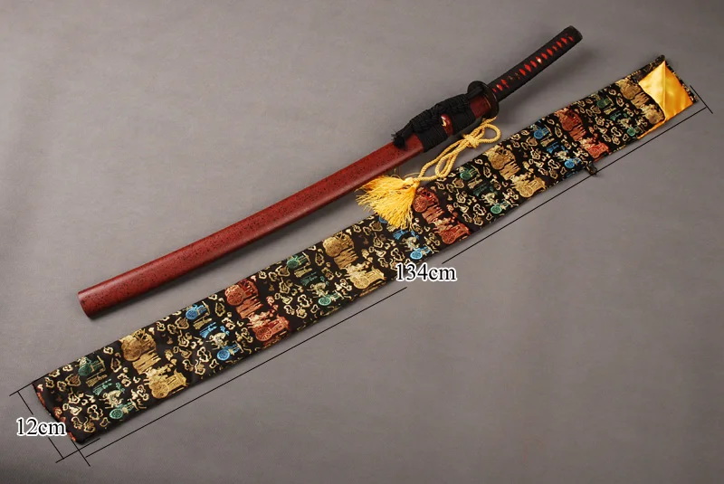 Тонкий меч штуцер Хорошие и красочные мягкие Меч сумка для меч самурая японский катана отличный подарок или коллекции QD22