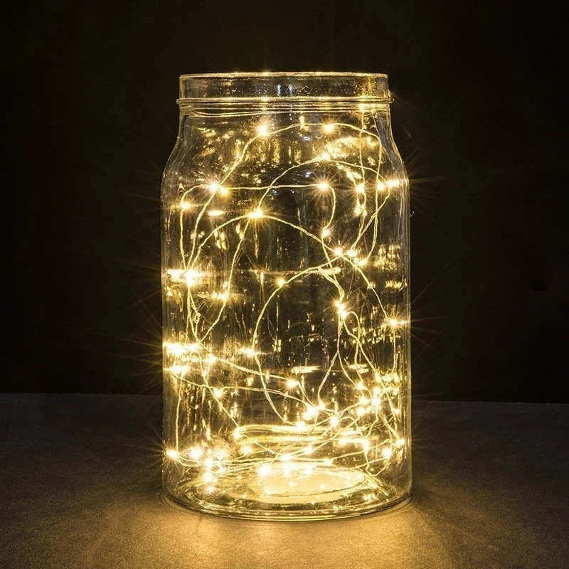 

New 10/20 LED Battery Power Operated Copper Wire Mini Fairy Light String(Bottle and Other Is Not Included)