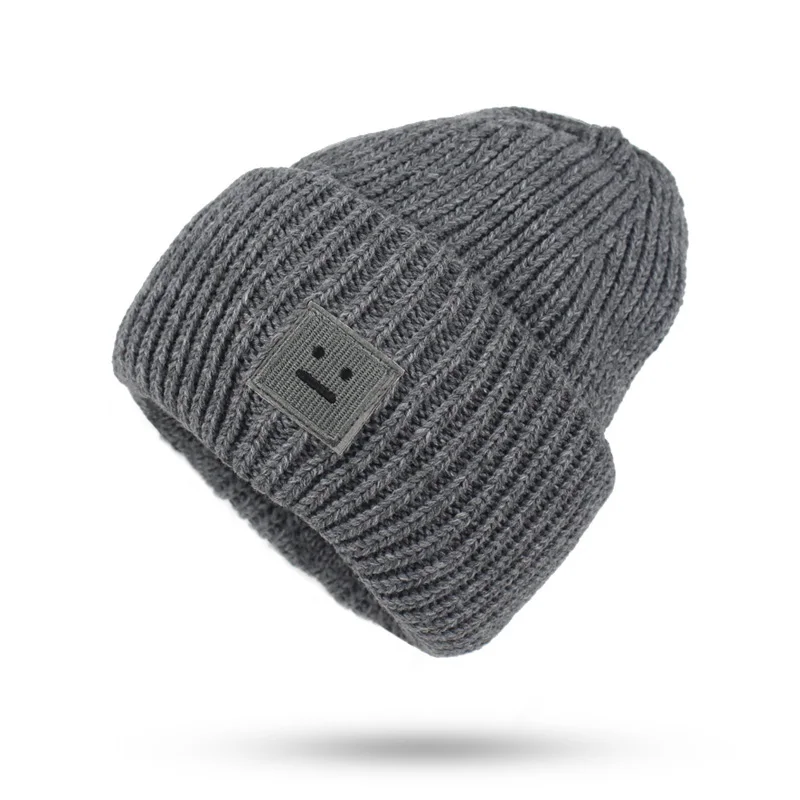 Вязаная крючком Шапка бини для мужчин и женщин мягкая теплая шапка сезон осень