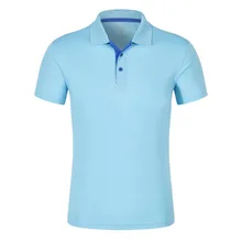 Летняя мужская футболка, брендовая быстросохнущая модная футболка с отворотом для мужчин и женщин, деловая рубашка для гольфа, Повседневная Подростковая Мужская футболка, футболки