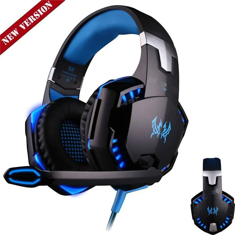 Best Best PC Gamer casque EACH G2000 Stereo Hifi Gaming Headphones With Microphone Dazzle Lights Glow Game Music Headset fones