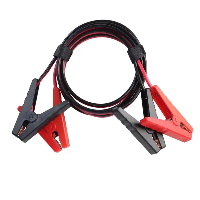 VODOOL 2,5 m Cables de puente de emergencia de coche Cable de batería de camión de coche puente de cobre potenciador automático arranque con Clip abrazadera