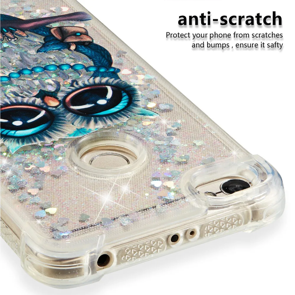 Redmi Note 5A Shockproof Case Gliter Bling Clear Soft Case Cover For Redmi 4A Note 5A Shiny Print Capa For Xiaomi Redmi Note 5A 7