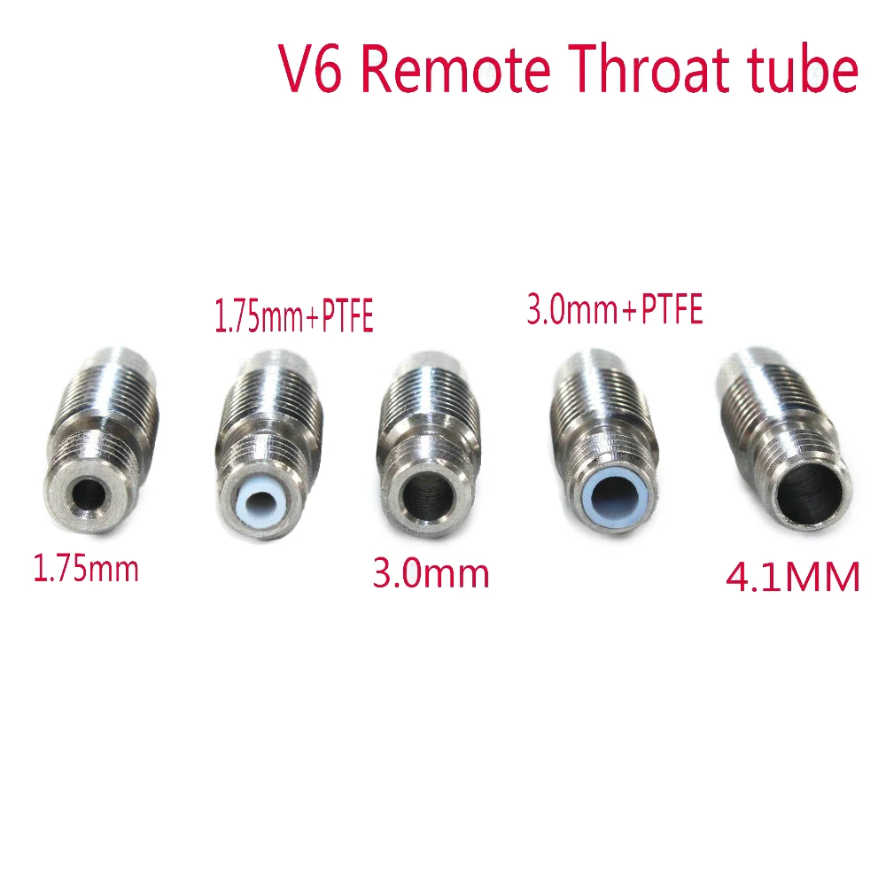 3d принтер 3D V6 Тепловой разрыв Hotend горло для 1,75/3,0/4,1 мм цельнометаллический/с PTFE, нержавеющая сталь дистанционного питания трубы