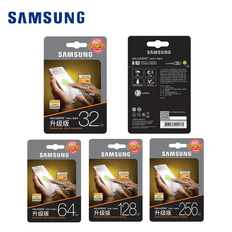 SAMSUNG карта памяти Micro SD класса 10 32 gb TF Card 64 Гб 128 Гб microsdhc U3 4K HD до 100 МБ/с. дропшиппинг карты sd слот для карт памяти