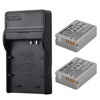 

2pcs NB-10L NB10L NB 10L Battery Pack 1200mAh + Charger for Canon G1X G15 G16 SX40HS SX50HS SX60HS SX40 SX50 SX60 HS Battery