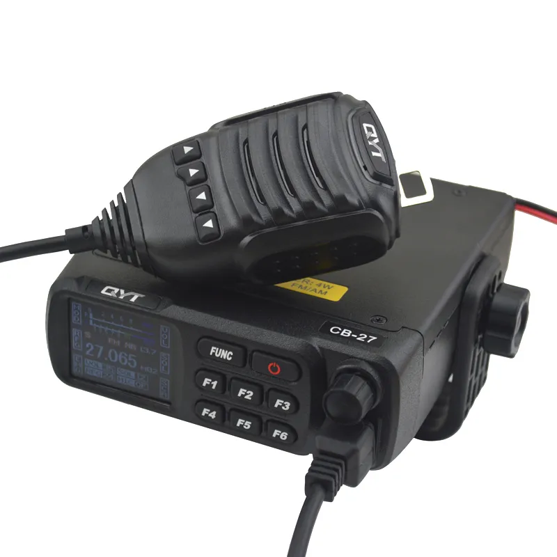 

QYT CB-27 CITIZEN BAND ALL European MULTI-NORMS CB Mobile radio Mobile CB Transceiver AM/FM 12/24 4Watts 26.965-27.405MHz