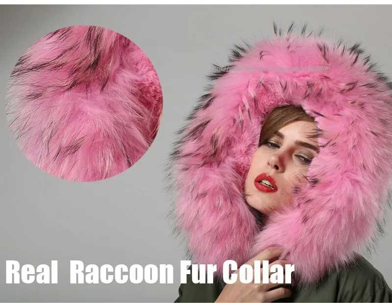 Top 2015 Real Raccoon fur parke jacket mens womens pink faux fur lined coat fashion show outwear c0153 19 Top 2015 Real Raccoon fur parke jacket mens womens pink faux fur lined coat fashion show outwear c0153 19