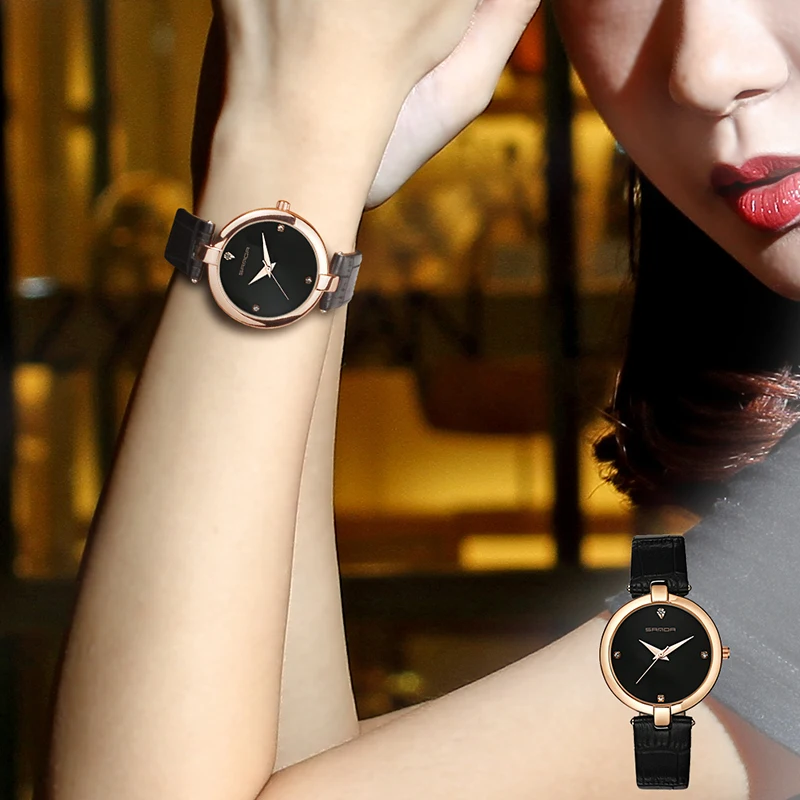 SANDA женские часы 2019 брендовые роскошные известные наручные Montre Femme Relogio Feminino bayan kol