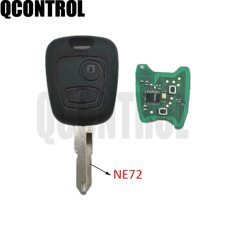 QCONTROL Автомобильный Дистанционный Ключ DIY для PEUGEOT 206 207 полный ключ автомобиля