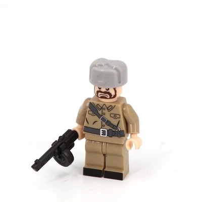 

World War II WW2 Soviet Soldier Building Blocks Gun Military Weapons accessories City police playmobil SWAT mini figures Toys