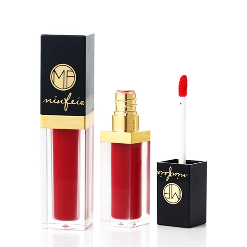 

1pc Lipgloss Liquid Lipstick Lip Kit Velvet Matte Waterproof Long Lasting Moisturizing Matte Lip Gloss maquiagem 8 Color 2018