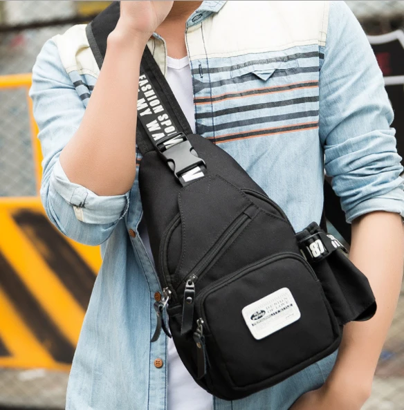 MEN'S New Sling Oxford Messenger Bag Chest Bags For Men Messenger Bags Casual Travel Male Small
