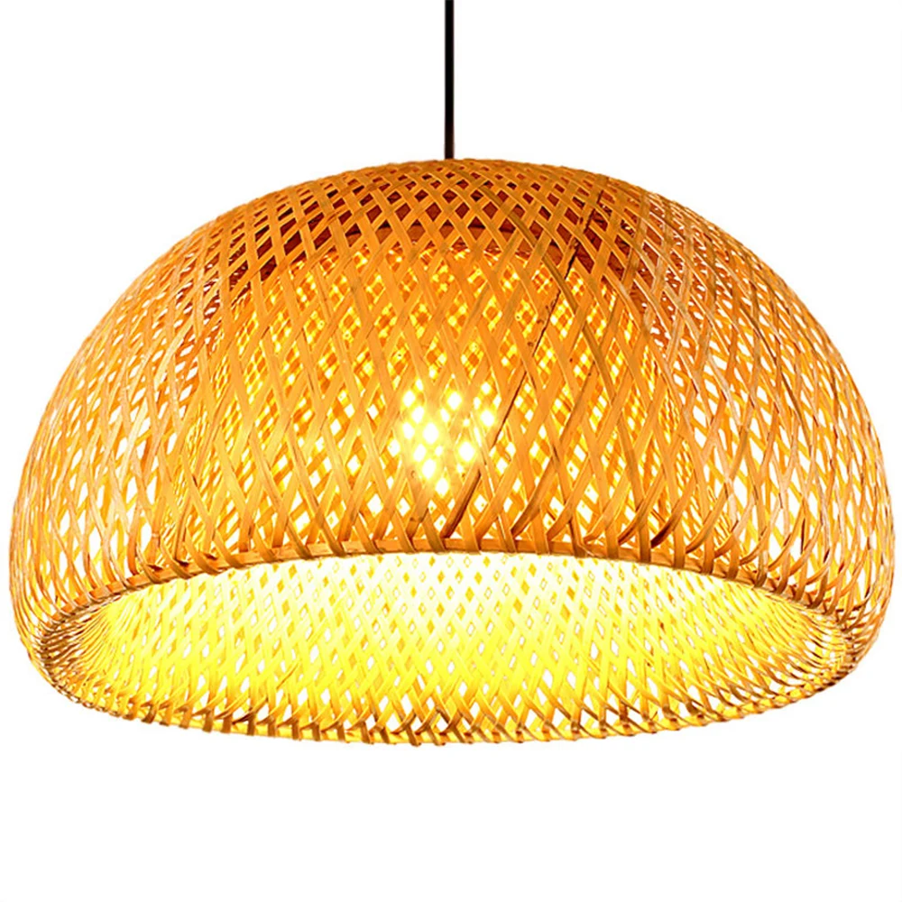 

New Southeast Asian Handmade Bamboo Weaving Rattan Art Pendant Lights Personality Restaurant Hotel Coffee Hanging Lamps Fixture