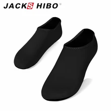 JACKSHIBO/лето Для мужчин слипоны водонепроницаемая обувь sandalias тапочки без застежки для пляжа аквапарк сандалии Аква Мужская обувь большой Размеры