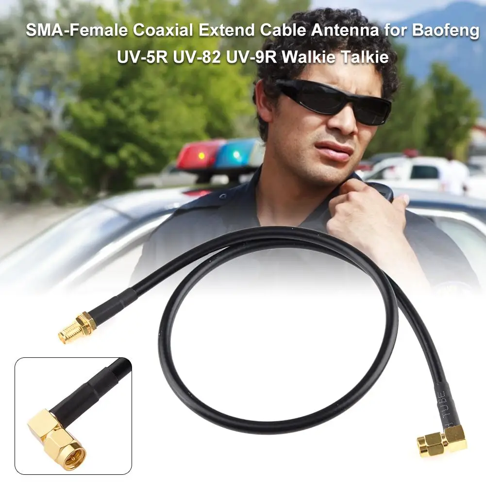 SMA-Female Coaxial Extend Cable Antenna For Baofeng UV-5R UV-82 UV-9R Walkie Talkie Coaxial Cable With SMA-Male To Antenna/Radio