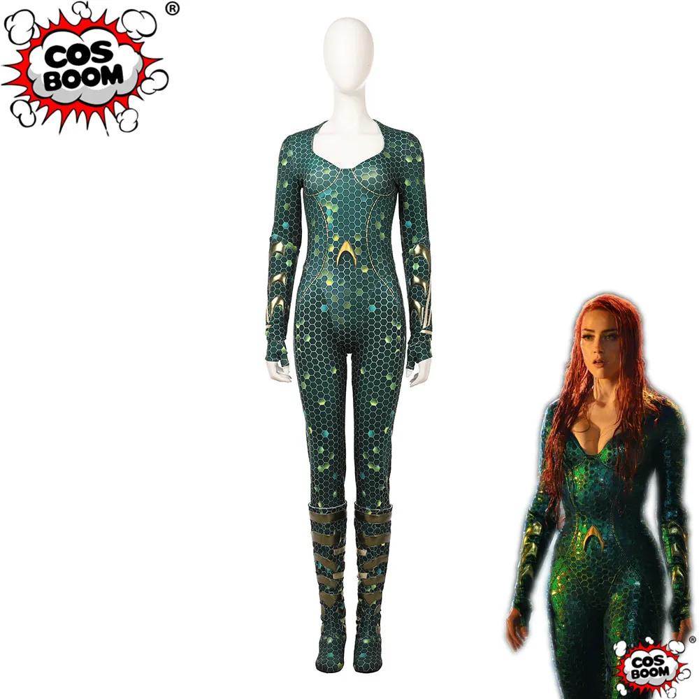 Карнавальный костюм COSBOOM Movie Aquaman Mera для взрослых женщин на Хэллоуин карнавальный