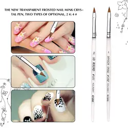 1 шт. набор кистей для дизайна ногтей Цветочный Рисунок прозрачный инструмент для ногтей Doting Ручка кисти маникюр Дизайн ногтей ручка