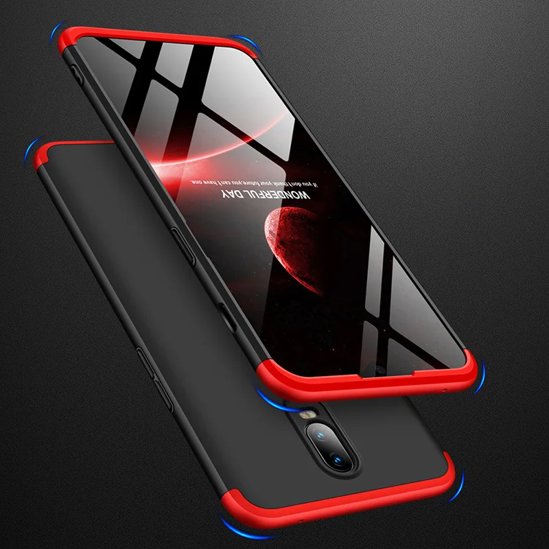 

Phone Cases For OnePlus 6T 360 Degree Full Cover Protective PC Cover For OnePlus 6T 6.41 inch Anti-knock Bumper Shell