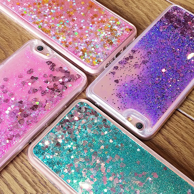 Soft TPU Glitter Stars Water Case For Redmi S2 5S plus/4a/Note 4X 5A Pro+Dynamic Liqui Quicksand xiaomi 8 6X 5X A1 A2 |