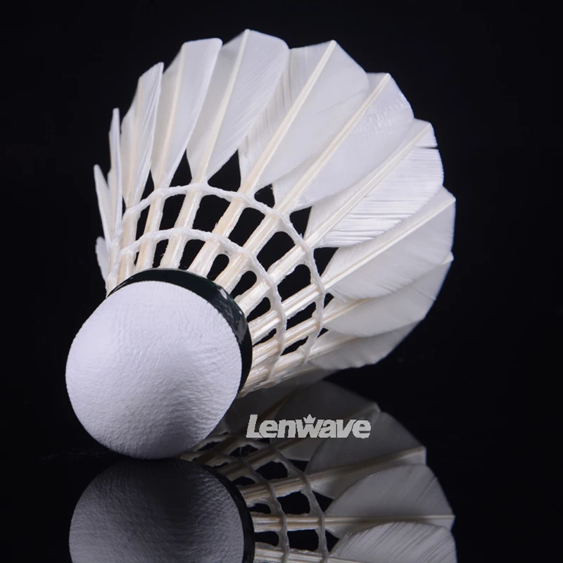12 шт. Гусь Перо Бадминтон Воланы Lenwave спортивный бренд профессиональной