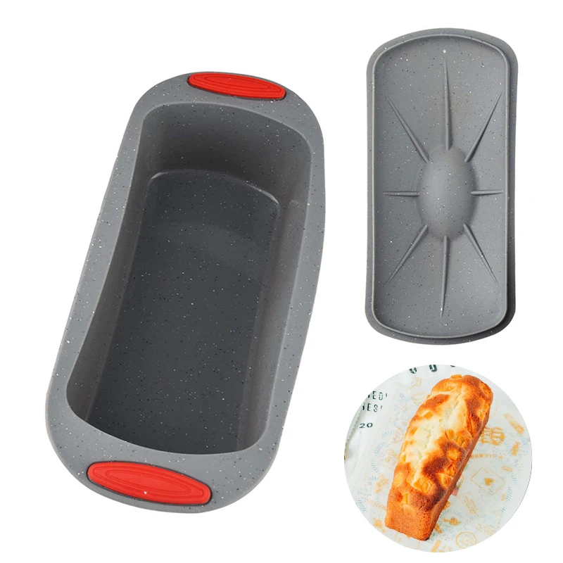 Food Grade Silicone Toast Pan with Lid Non stick Loaf Cake Baking Mold