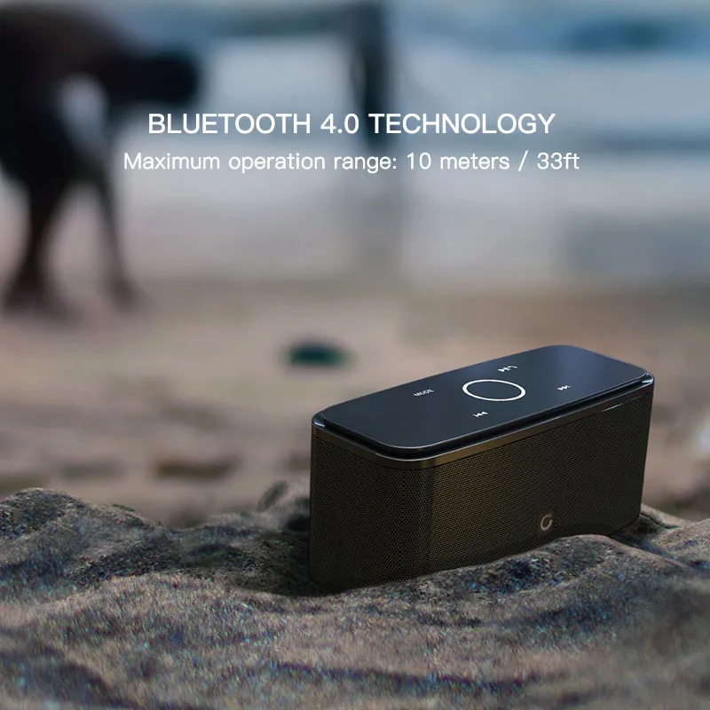 DOSS Bluetooth 4.0 беспроводная колонка С Сенсорным Управлением Смарт Динамик Акустика Стерео Звук с Басом и встроенным микрофоном hands free для телефона Компьютера Ноутбука MP3 TF AUX Поддержка