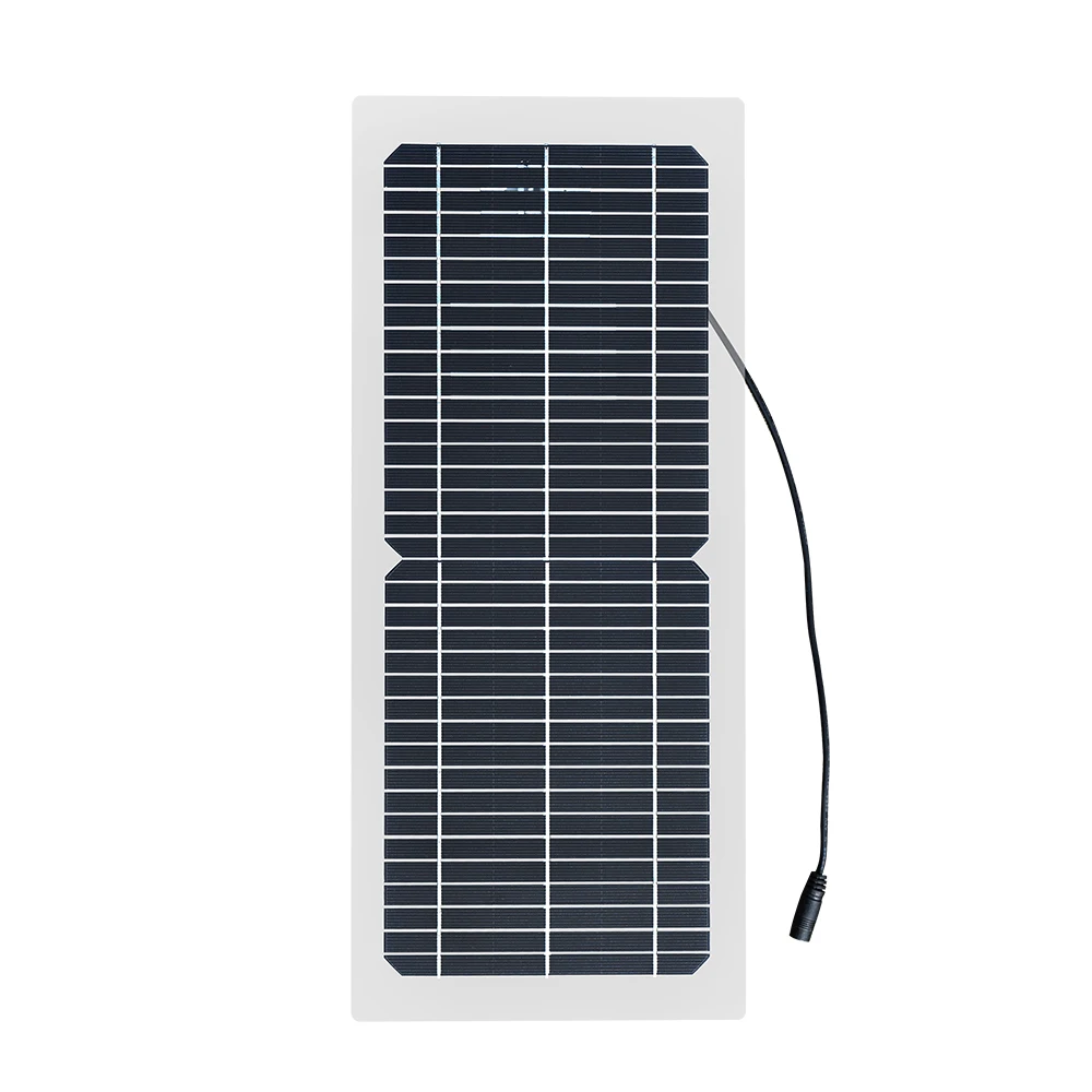 Conector ao ar Boguang Painel Solar Kit Transparente Semi-flexível Monocristalino Célula Módulo Faça Você Mesmo Livre dc 12v Carregador 18v 10w - Image 3