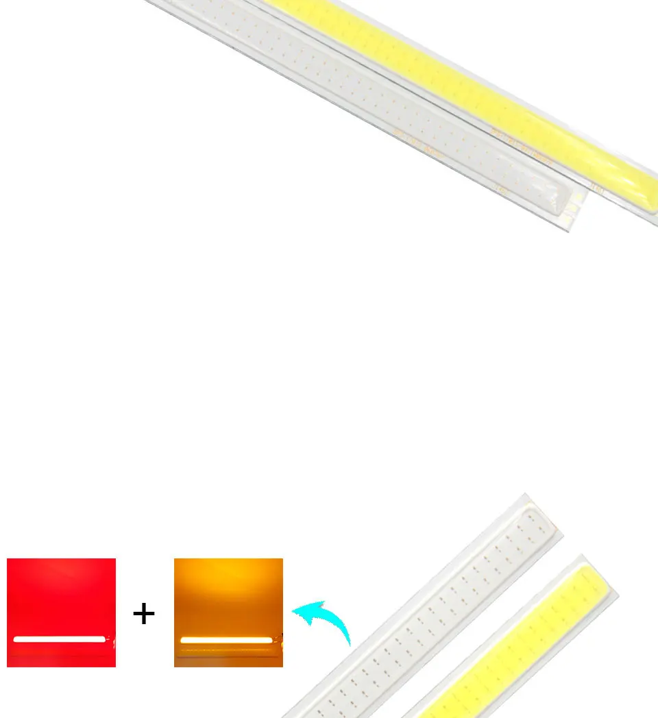 Double Color COB LED Light Source 2W White Red Orange Chip On Board DC12V 17015MM COB Strip Lamp (5)