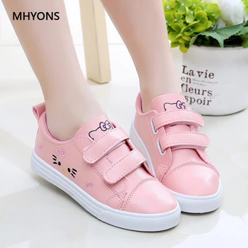 

MHYONS 2019 New Children's Shoes Spring Autumn Girls Cute PU Comfortable Leisure Shoe High Quality Kid Anti-Slippery Sport Shoes