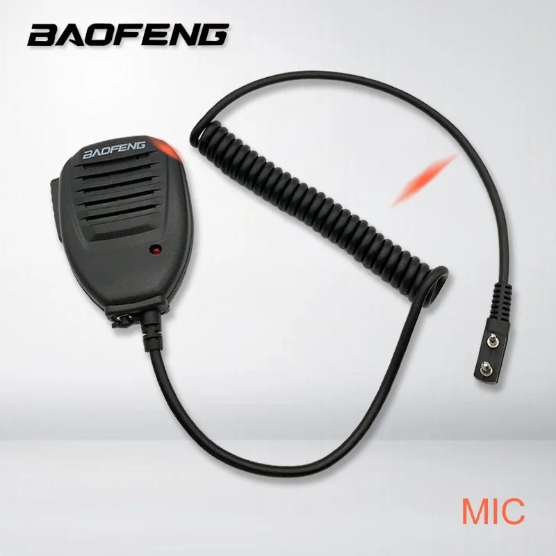 

Original Baofeng Radio Speaker Mic Microphone PTT for Portable Two Way Radio Walkie Talkie UV-5R UV-5RE UV-5RA Plus UV-6R