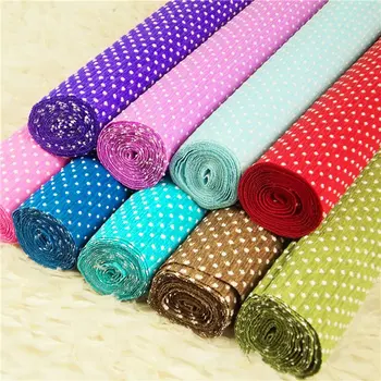 

5Rolls/lot 250*50CM Polka Dot Colored Roll-up Hem Crepe Paper for DIY Wedding/Flower Decor Gift Wrapping Paper