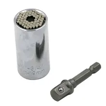 New Universal Socket Ratchet Wrench Bushing Set 7-19MM in Magic Spanner Grip Wrench Sleeve Piece