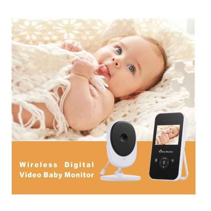 810A детская камера с мониторы babyphone 2,4 дюймов TFT ЖК дисплей ИК Ночное Видение домофон 4 колыбельные Термометры 2X зум