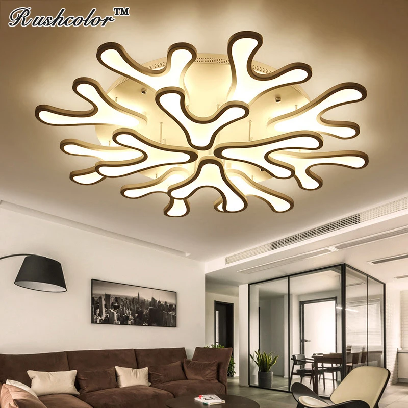 

Simple Post-modern Creative Personality Antler LED Ceiling Lamp For Living Room Bedroom With Remote Contorl Free Shipping