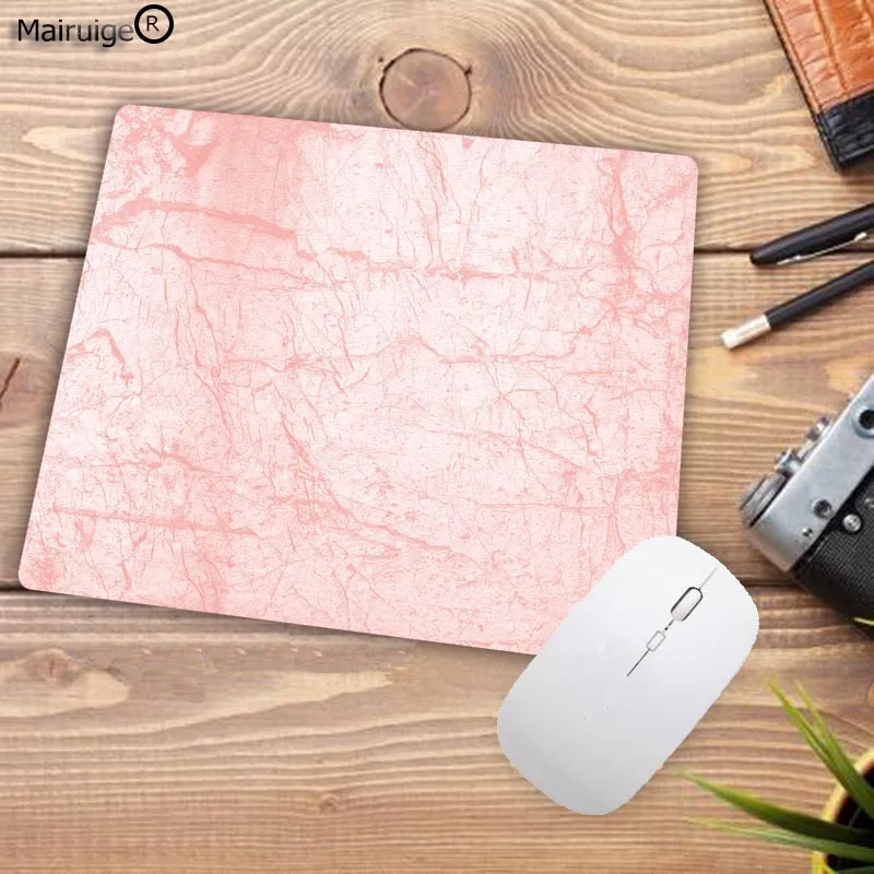 Mairuige водонепроницаемый Северный розовый и белый мрамор игровой коврик для мыши маленький коврик для мыши офисный коврик для ноутбука большая акция для России - Цвет: 22X18CM