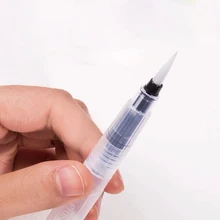 Многоразового использования 1 шт./компл. фонтан ручка воде мягким головным воды Цвет щетка растворимые в воде Цвет свинец сплошной Краски щетка ручка