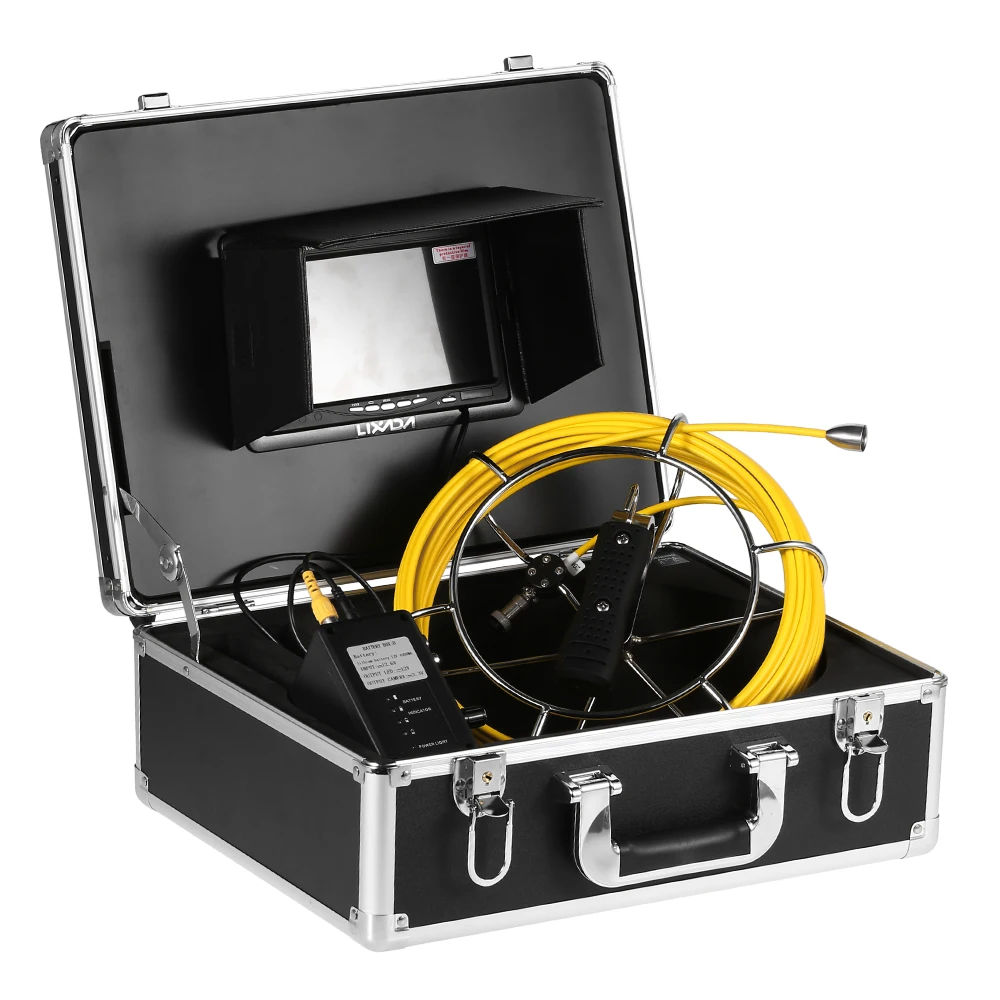 

Lixada 20M / 30M Cable Drain Pipe Sewer Inspection Camera Waterproof Industrial Endoscope Borescope Inspection Snake Camera