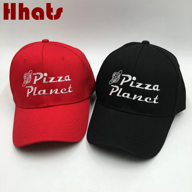 Бейсбольная Кепка с вышивкой Pizza Planet для мужчин регулируемая хлопковая прошитая