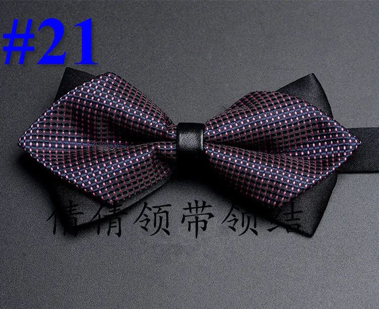 Модные 2-тон Bow Tie сетки Для мужчин и Для женщин смокинг общие вечеринку Галстуки бабочка бабочкой 30 Цвет, 100 шт