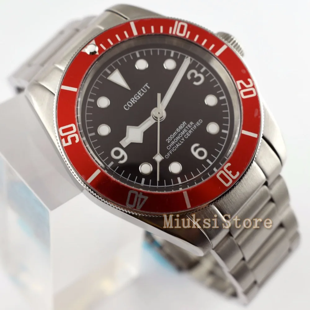 41 мм Автоматическая Дата relogio masculino Inoxydable Cas Cuir Bande montre поверенный браслет hommes Mode