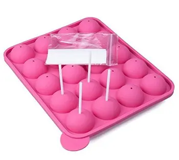 

Silicone Tray Pop Cake Stick Mould Lollipop Party Cupcake Baking Mold Ice tray sphere maker Chocolate Mold