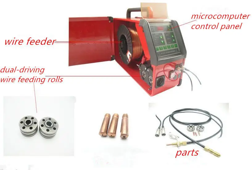 TIg Cold Wire Feeder Feeding Machine Digital Controlled For Pulse Tig Welding 220V H# spots welding control board digital display time and current adjustable single and double pulse adjustment