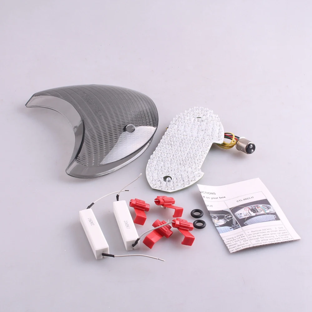 

Motorcycle Integrated LED Rear Tail Brake Stop Light Turn Signal Lamp Taillight For DUCATI SUPERSPORT 1999-2007 Smoke