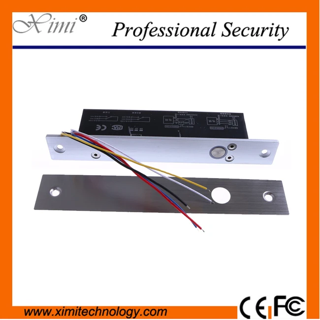 

5 line electric bolt lock with door state detection output point timer for access control low temperature electric bolt lock