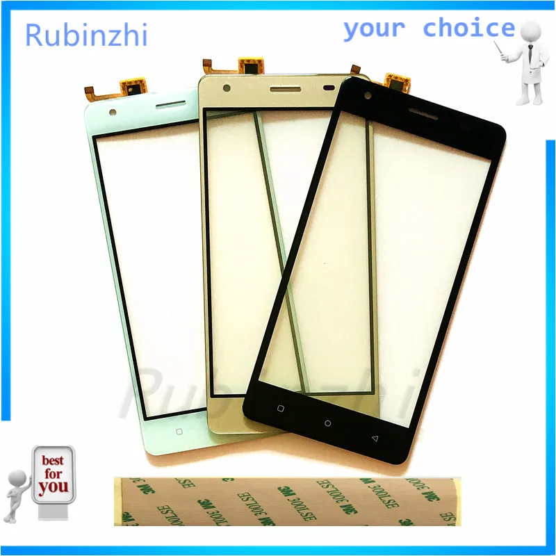 

RUBINZHI Phone Touch Screen Digitizer Front Glass Touch Panel Sensor For Oukitel C5 Pro Touchscreen Replacement +tape