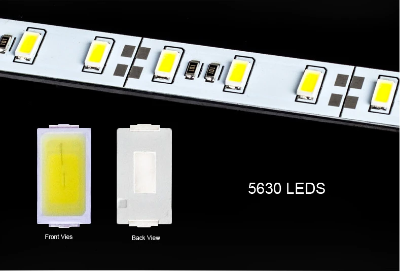 5 шт./лот светодиодный свет бар огни DC12V 5730 светодиодный жесткой полосы 50 см светодиодный трубки с U алюминиевый корпус+ PC чехол