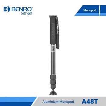 

BENRO A48T Monopod Professional Aluminium Monopods For Camera Without 3-Leg Locking Base 4 Joint Max Load 20kg DHL Free Shipping